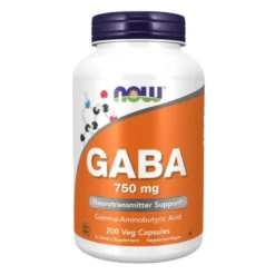 NOW FOODS GABA 750 mg 200 caps.