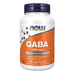 NOW FOODS GABA 500 mg 100 veg caps.