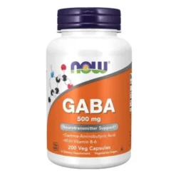 NOW FOODS GABA 500 mg 200 veg caps.