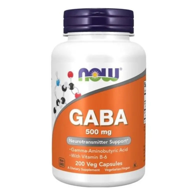 NOW FOODS GABA 500 mg 200 veg caps.