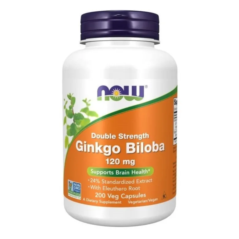 NOW FOODS Ginkgo Biloba 120 mg 200 veg caps.