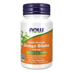 NOW FOODS Ginkgo Biloba 120 mg 50 veg caps.