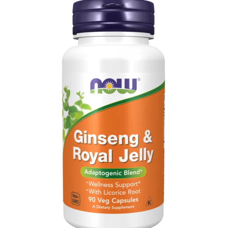 NOW FOODS Ginseng & Royal Jelly 90 veg caps.