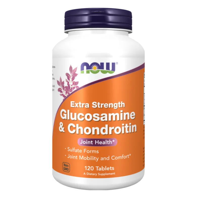 NOW FOODS Glukozamina i Chondroityna Extra Strong 120 tabs.