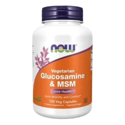 NOW FOODS Glukozamina MSM Vegetarian 120 veg caps.