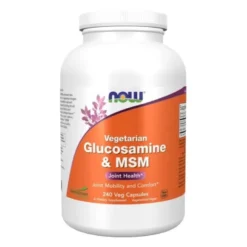 NOW FOODS Glukozamina MSM Vegetarian 240 veg caps.