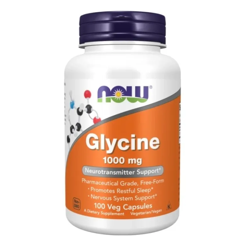 NOW FOODS Glycine 1000 mg 100 veg caps.