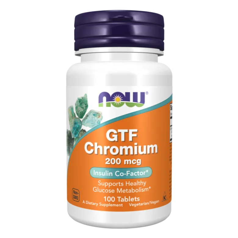 NOW FOODS GTF Chrom 200 mcg 100 tabs.