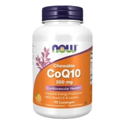 NOW FOODS Koenzym Q10 200 mg Chewables 90 tabs.