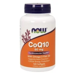 NOW FOODS Koenzym Q10 60 mg + Omega 3 120 softgels