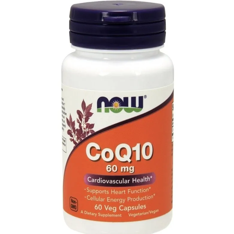 NOW FOODS Koenzym Q10 60 mg 60 veg caps.