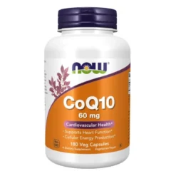 NOW FOODS Koenzym Q10 60 mg 180 veg caps.
