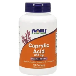 NOW FOODS Kwas Kaprylowy 600 mg 100 caps.