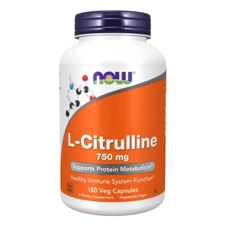 NOW FOODS L-Citrulline 750 mg 180 veg caps.