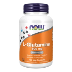 NOW FOODS L-Glutamina 500 mg 120 vege caps.