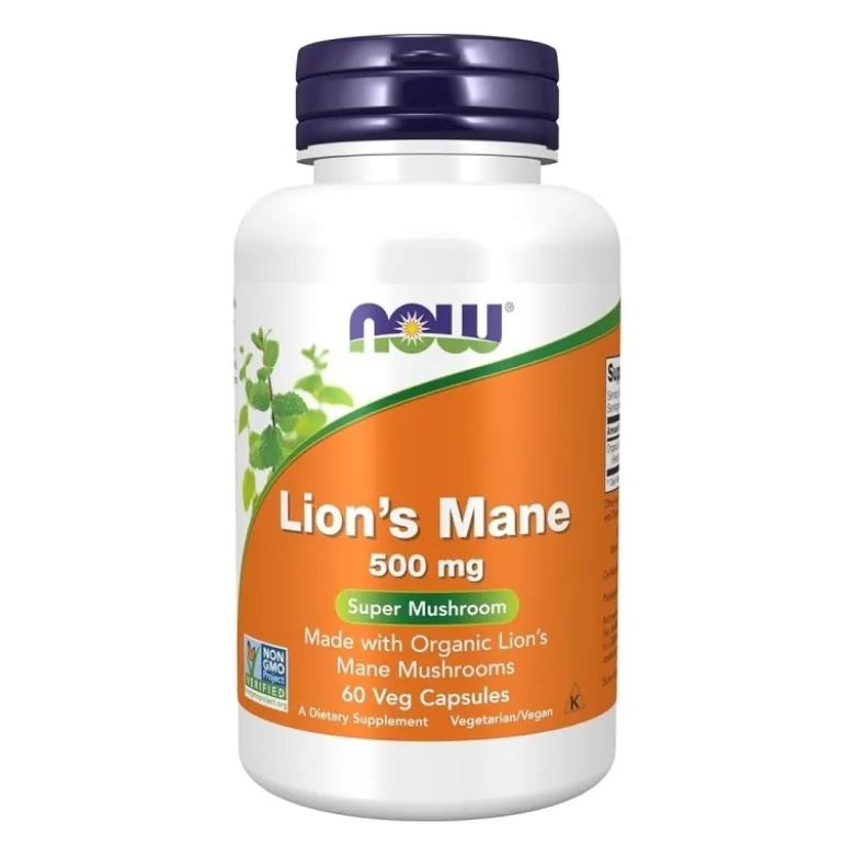 NOW FOODS Lion`s Mane 500 mg 60 veg caps.