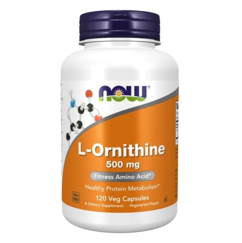 NOW FOODS L-Ornityna 500 mg 120 caps.