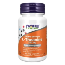 NOW FOODS L-Theanine 200 mg Inositol 60 veg caps.
