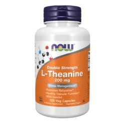 NOW FOODS L-Theanine 200 mg Inositol 120 veg caps.