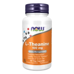 NOW FOODS L-Theanine 100 mg 90 veg caps.