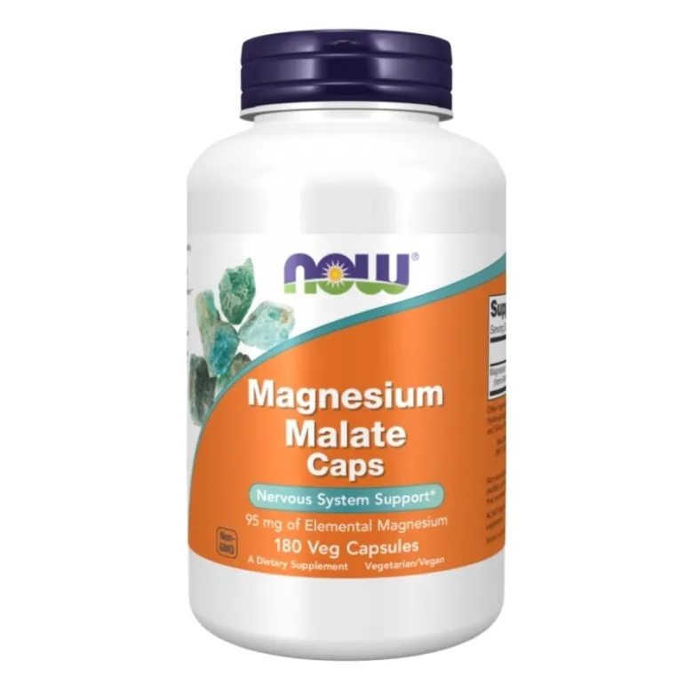 NOW FOODS Magnesium Malate Caps 180 veg caps.