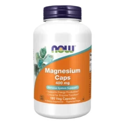 NOW FOODS Magnesium 400 mg 180 veg caps.