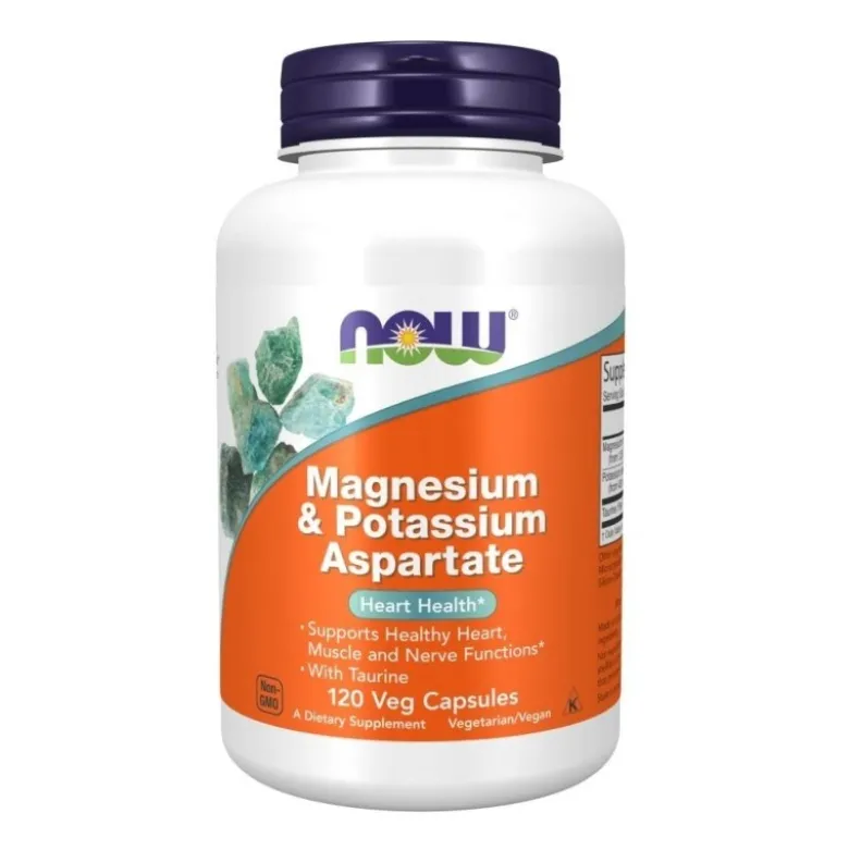 NOW FOODS Magnesium & Potassium Aspartate 120 caps.