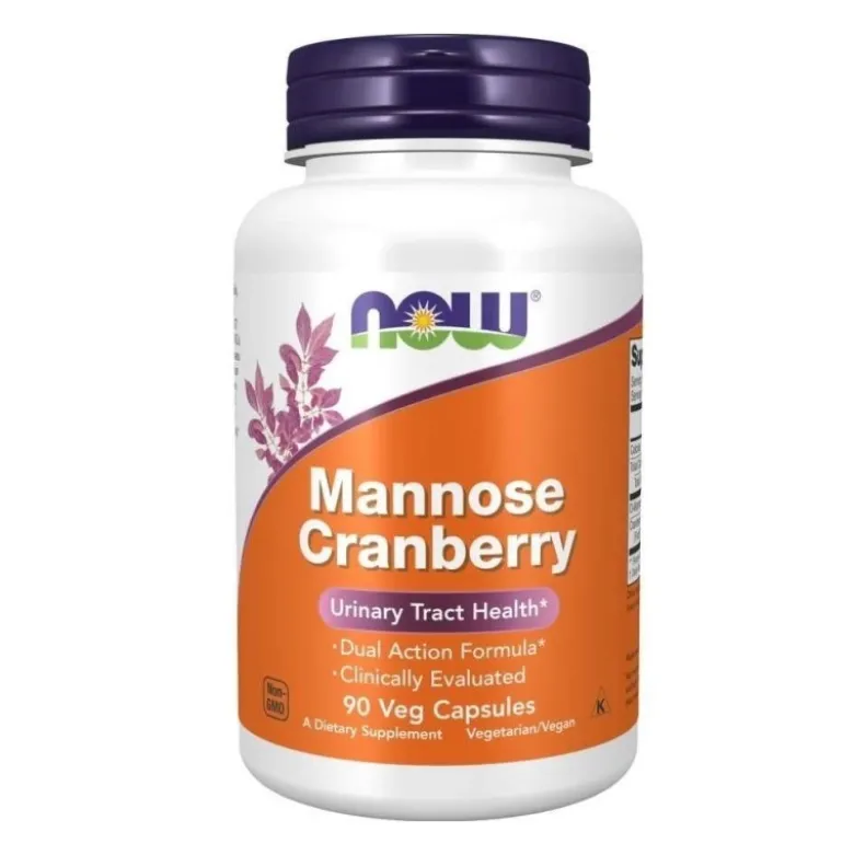 NOW FOODS Mannose Cranberry 90 veg caps.