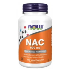 NOW FOODS NAC N-Acetylocysteina 600 mg 250 veg.caps