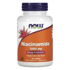 NOW FOODS Niacinamide 1000 mg 90 tabs.