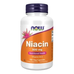 NOW FOODS Niacin 500 mg 100 veg caps.