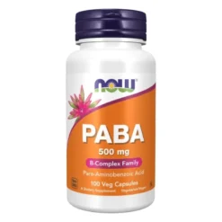 NOW FOODS PABA 500 mg 100 veg caps.