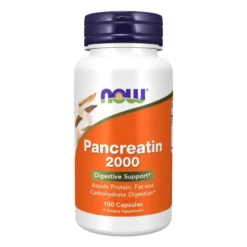 NOW FOODS Pancreatin 10X 200 mg 100 caps.