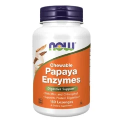 NOW FOODS Papaya Enzymes Chewable 180 tabs.do ssania