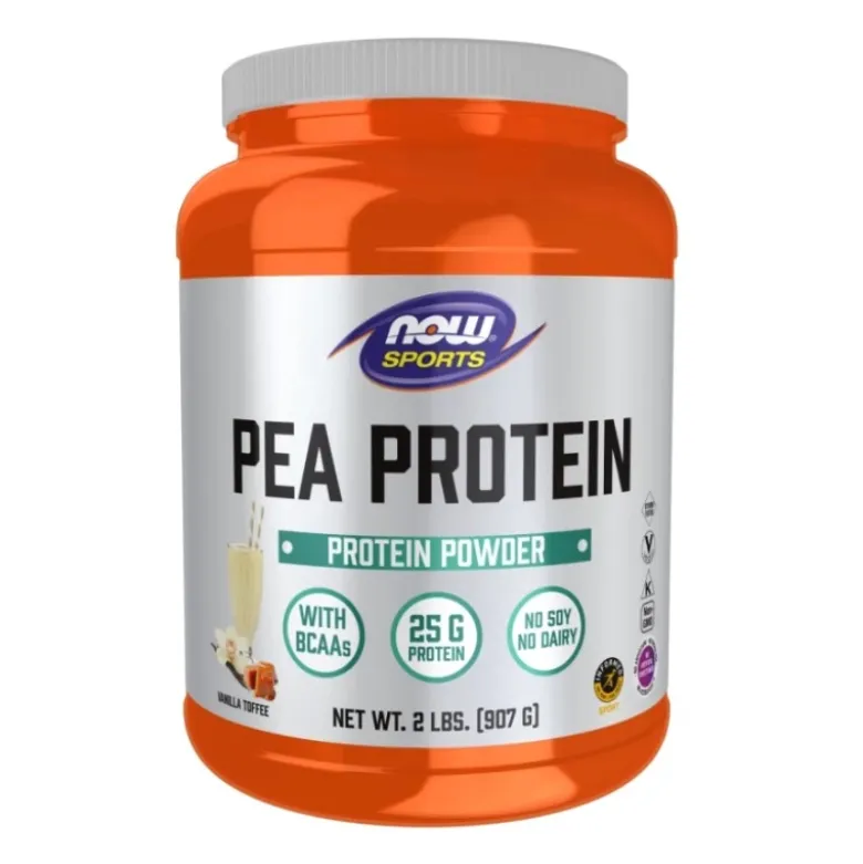 NOW FOODS Pea Protein 907 g Vanilla Toffee