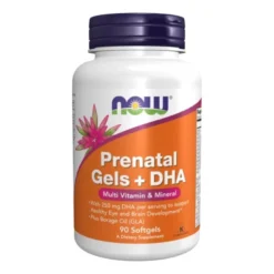 NOW FOODS Prenatal Gels + DHA 90 softgels