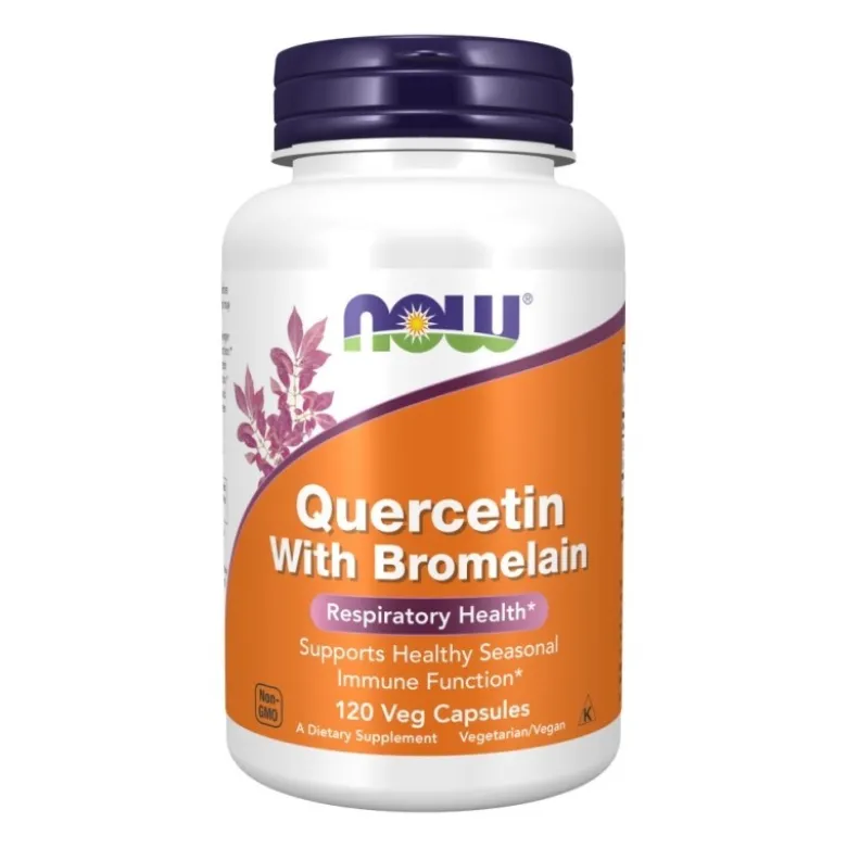 NOW FOODS Quercetin With Bromelain 120 veg caps.