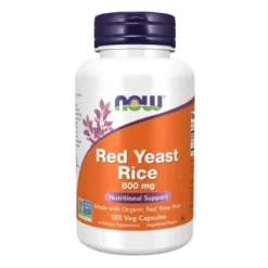 NOW FOODS Red Yeast Rice 600 mg 120 veg caps.