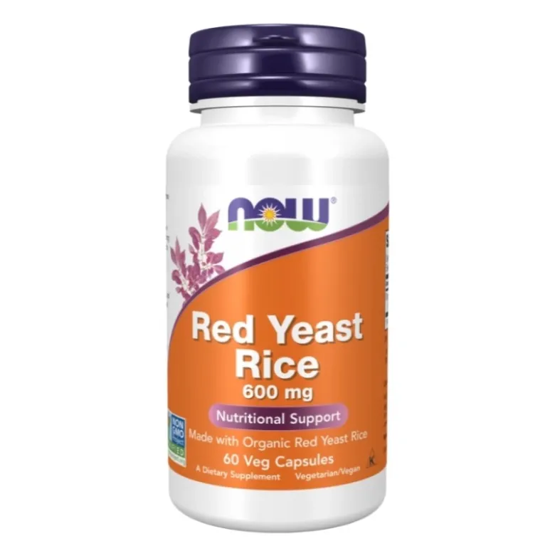NOW FOODS Red Yeast Rice 600 mg 60 veg caps.