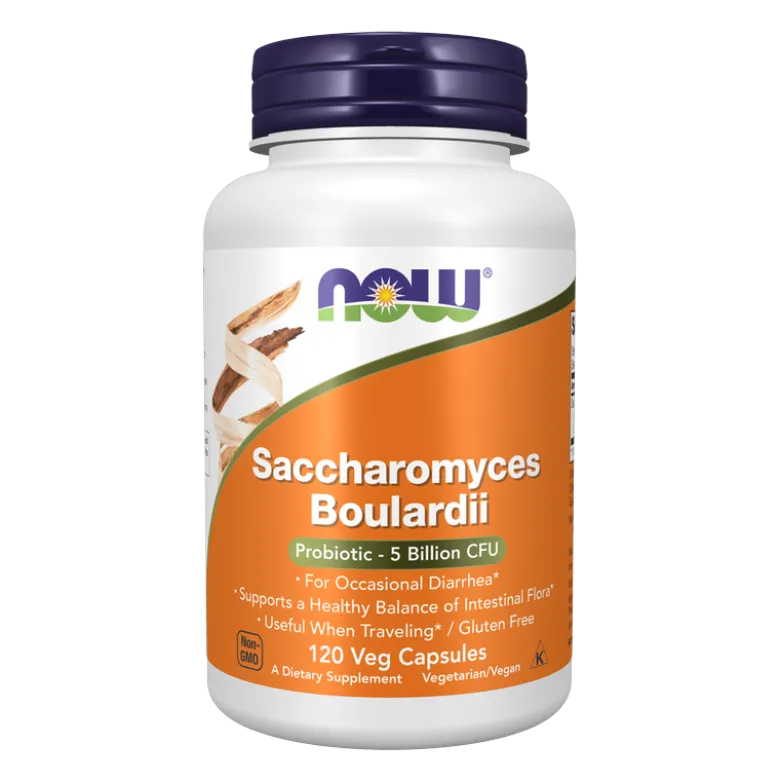NOW FOODS Saccharomyces Boulardii 5 Billion 120 veg caps.