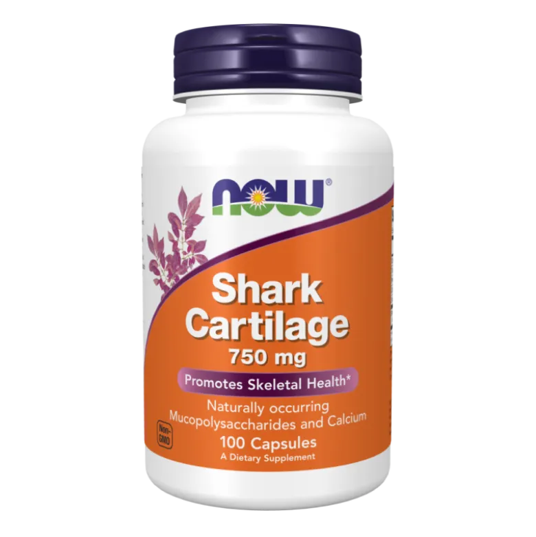 NOW FOODS Shark Cartilage (Chrząstka rekina) 750 mg 100 caps.
