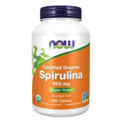 NOW FOODS Spirulina 500 mg 500 tabs.
