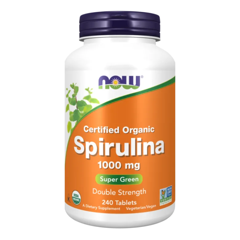 NOW FOODS Spirulina Organic 1000 mg 240 tabs.
