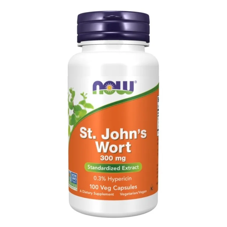 NOW FOODS St. Johns Wort 300 mg 100 veg caps.