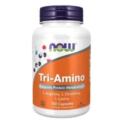 NOW FOODS Tri-Amino (Arginina, Ornityna, Lizyna) 120 caps.