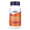 NOW FOODS Vitamin D3 & K2 1000IU / 45 mcg 120 veg.caps.