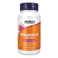 NOW FOODS Witamina A 25000IU 250 softgels