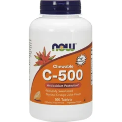 NOW FOODS Witamina C-500 Chewable 100 tabs.
