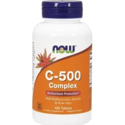 NOW FOODS Witamina C-500 Rose Hips 100 tabs.