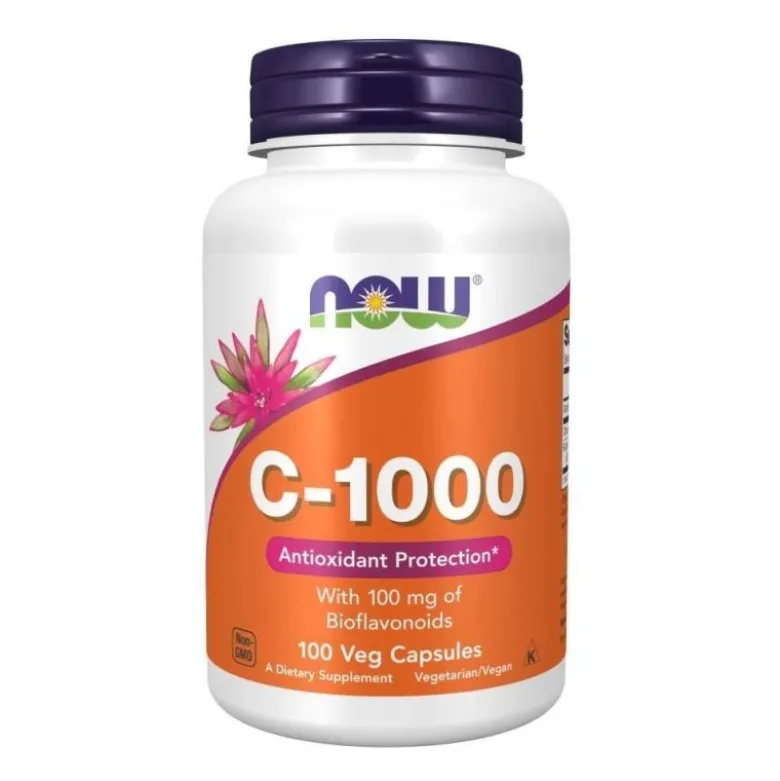 NOW FOODS Witamina C-1000 100 veg caps.